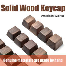 Wood keycap for mechanical keyboard walnut solid wooden keycaps spacebar  Esc Cherry mx OEM 2024 - buy cheap
