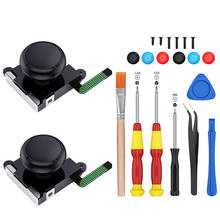 2-Pack 3D Joycon Joystick Replacement,ABLEWE Analog Thumb Stick Joy Con Repair Kit for Nintendo Switch, Include Tri-Wing, Cross 2024 - buy cheap