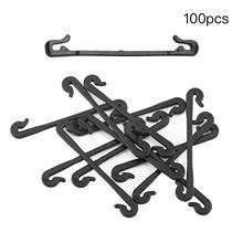 Garden Plant Vegetable Vine Fixing Clamp 100Pcs Grape Grafting Clips Hook PP Multipurpose 100pcs Black Planting Support Frame 2024 - compre barato