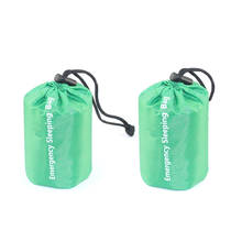 Дорожный спальный мешок для выживания, аварийный мешок для сна на открытом воздухе, водонепроницаемые мешки для кемпинга, для защиты от холода, #0316y30 2024 - купить недорого