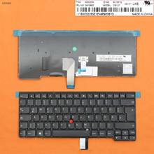 Teclado substituto para lenovo thinkpad t450, t450s, t460, l440, e431, e440, preto, com ponteiro e moldura 2024 - compre barato