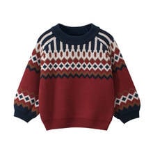 Autumn Girls Sweater Loose Knitwear Baby Boys Cotton Pullovers Toddler Girl Winter Clothes Kids Knitted Striped Sweaters Coat 2024 - buy cheap