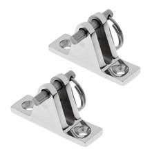 Marine Grade 316 Stainless Steel Bimini Top 90° Deck Hinge with Removable Pin Pack of 2 2024 - buy cheap