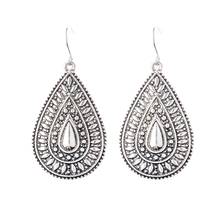 2020 Water Drop Shaped Ethnic Gold/Silver Color Earrings Boho Jewelry Gypsy Hippie Earrings For Women Aretes Brinco Pendientes 2024 - buy cheap