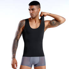 Mens Slimming Body Shaper Chest Compression Tank Top Tummy Control Shapewear Abdomen Slim Vest Waist Trainer Corset 2024 - buy cheap