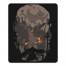 Encontro de sangue incrível mouse pad bloodborne almas escuras com bloqueio borda almofadas esteira mesa de borracha natural escritório casa deco esteira 2024 - compre barato