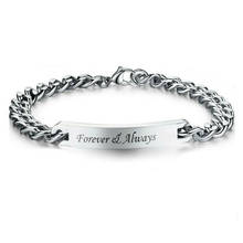 Couple Bracelets Always & Forever Bracelets For Women Men Matching Women's Men's Inspiring Bracelet Jewelry Link Chain Gifts 2024 - buy cheap