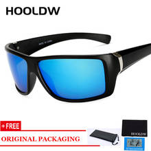 HOOLDW Новые поляризованные солнцезащитные очки мужские винтажные Квадратные Зеркальные Солнцезащитные очки для вождения спортивные очки для рыбалки солнцезащитные очки UV400 2024 - купить недорого