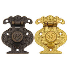 Zinc alloy box lock Antique Bronze Hasp Latch small Wooden Jewelry Boxes Lock Mini Cabinet Buckle Case Locks Hardware Decorative 2024 - buy cheap