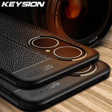 Ударопрочный чехол KEYSION для Huawei P50 P50 Pro 5G кожа текстура мягкий силиконовый чехол для телефона Huawei P40 Lite E P30 Pro 2024 - купить недорого