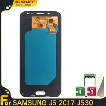 Tela super amoled lcd para samsung galaxy, touch screen, digitalizador, montagem, peças de reposição para samsung galaxy j5 2017 j530 SM-J530F j530m 2024 - compre barato