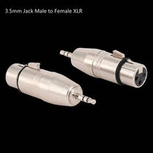 XLR 3 Pin Female Jack To 3.5mm 1/8" TRS Male Stereo Plug Shielded Mic Microphone Audio Adapter Converter Connector 2024 - buy cheap