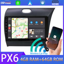 9" PX6 4G+64G Car Multimedia Player Android 10 For KIA Forte Cerato 3 K3 2013-2017 RHD GPS Navigation Radio DSP HDMI CarPlay DAB 2024 - buy cheap