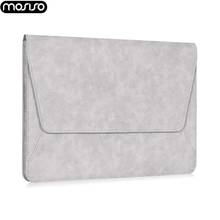 MOSISO Ultra Slim Laptop Sleeve Bag for MacBook Air 13 inch Water-resistant PU Leather Laptop Bag Case For New Mac Pro 13 Cover 2024 - buy cheap