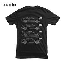 Japanese Classic Car Gtr Skyline Tshirt for  Drift Fans T Shirt 2019 New Men Hot Fashion Solid T Shirt Logo T Shirts 2024 - buy cheap