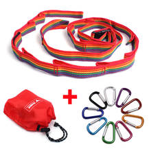 1pc Outdoor Camping Daisy Chain Tent Rope Lanyard Colorful Rainbow Cup Lamp Hanging Outdoor Hiking Clothesline Tools Accessories 2024 - buy cheap