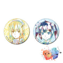 DanMachi Is It Wrong to Try to Pick Up Girls in a Dungeon Anime Hestia Ais Wallenstein Art Version Metal Badge Brooch Pins 2024 - buy cheap