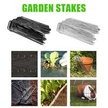 50PCS Multiple Purposes U-shaped Nail Turf Nail Galvanized Landscape Pins Garden Stakes Heavy-Duty Pins Anti-Rust Fence Stakes 2024 - buy cheap