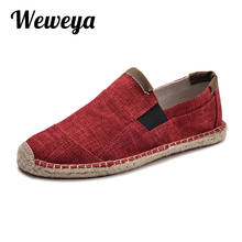 Weweya-zapatos informales de lona transpirables para hombre, alpargatas suaves sin cordones, mocasines, moda china, 2019 2024 - compra barato
