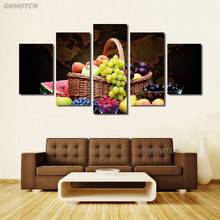 Impressão hd poster frutas cesta modular moderna pintura da lona parede arte decoração para sala de estar cozinha restaurante casa 2024 - compre barato