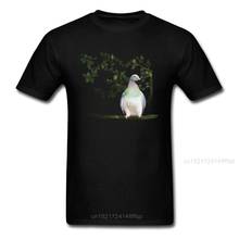 Футболка мужская с изображением голубей, Повседневная рубашка из хлопка, с коротким рукавом, с рисунком птицы, на День Благодарения 2024 - купить недорого