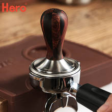 58mm Coffee Accessories Tamper Coffee Powder Hammer With 304 Stainless Steel Base Tamper Handmade Coffees Pressed Powder 2024 - buy cheap