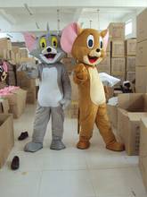 Новая версия, костюм талисмана Тома кота и Джерри Мауса, нарядное платье на день рождения для взрослых, костюмы для косплея на Хэллоуин, одежда на Рождество 2024 - купить недорого
