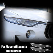 For Maserati Levante TPU Car Headlight Smoke Black/Transparent Protective Film Window B Column Styling Sticker Auto Accessories 2024 - buy cheap