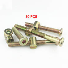 10pcs Screw nut set M6 M8 furniture connector clothes cabinet desk Baby bed link fixer nut connection 2024 - buy cheap
