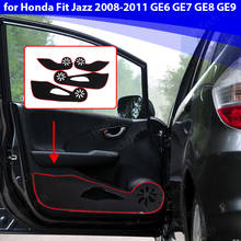 Porta dentro guarda proteção tapete decalque borda lateral capa para honda apto 2008-2011 ge6 ge7 ge8 ge9 porta do carro anti pontapé almofada adesivo 2024 - compre barato