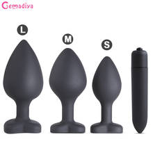 Anal Bullet Dildo Vibrator Prostate Massage Crystal Jewelry Anal Beads Silicone Butt Plug Sexo Masturbation Sex Toys for Adult 2024 - buy cheap