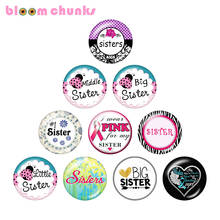 sister 10pcs mixed 12mm/18mm/20mm/25mm Round photo glass cabochon demo flat back Making findings S3909 2024 - buy cheap