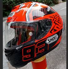 Мотоциклетный шлем на все лицо X14 93, цвет красный муравей, противотуманный козырек, для езды на мотоцикле, гоночный мотоциклетный шлем 2024 - купить недорого