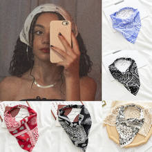 Cygjfc faixa de cabelo triangular, bandana feminina, turbante, acessórios para cabelo, enfeite de cabeça, 2021 2024 - compre barato