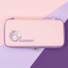 Сумка-переключатель Plug Bunny для Nintendo Switch, розовый чехол для хранения, Жесткий Чехол, чехлы для путешествий, аксессуары для консоли Nintendo Switch 2024 - купить недорого