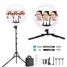 14inch LED Selfie Ring Light Beauty Lamp Dimmable Camera Phone  LED Video Light With Stand Tripods For Makeup Video Live Tattoo 2024 - buy cheap