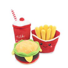 Baby Toys for 0-12 Months Newborn Appease Sounding Toy Hamburger Milkshake Cup With BB Called Stroller Plush Doll Baby Rattles 2024 - buy cheap