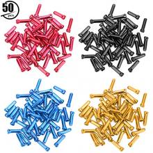 50pcs Bike Brake Cable End Bicycle Shifting Line Derailleur Line Wire End Bike Shifter Cable Aluminum Alloy End Cover 2024 - buy cheap