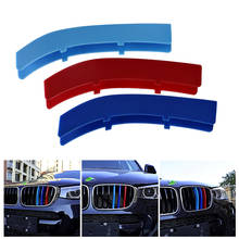 Car Styling Car Sticker 3D for BMW 5 Series Motorsport Power Performance Stickers Car Front Grille Trim Sport Strips Cover 2024 - buy cheap