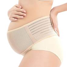 Cinturón de soporte de maternidad transpirable para el embarazo, banda para el vientre, Binder Abdominal ajustable para espalda/soporte pélvico-L 2024 - compra barato