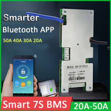Smart BMS 7S 24V 18650 Lithium Battery Protection Board balance Li-ion Lipo 50A 40A 30A Bluetooth Phone APP Display PC monitor 2024 - buy cheap