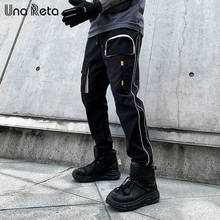 Una Reta Man Pants Streetwear 2021Spring Summer New Fashion Japanese Joggers Hip Hop Trousers Men Casual Cargo Pants Mens 2024 - buy cheap