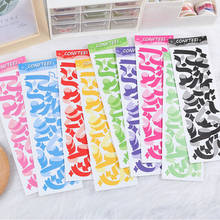 Yisuremia adesivo de fita colorida, kawaii, 1 peça, para decoração, diário, planejador, faça você mesmo, papelaria, etiqueta adesiva de pvc 2024 - compre barato