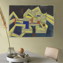 Citon Paul Klee-lienzo de arquitectura transparente estructural, pintura al óleo, póster, imagen, decoración de pared, decoración del hogar 2024 - compra barato