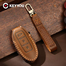 KEYYOU-Funda de cuero para llave de coche, accesorio para Nissan Sunny ALTIMA MAXIMA Murano Versa Teana Sentra Rogue EX35 FX35 FX50 M56 G35 G37 JX35 2024 - compra barato