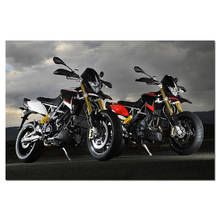 Pôsteres de motocicleta aprilia dorsoduro 1200 quadro pintura em tela arte de parede decoração de sala de casa moderna 2024 - compre barato