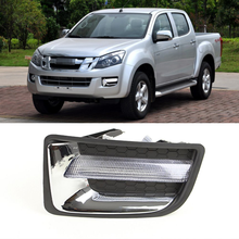 1 set LED DRL Daytime Running Lights 12V ABS Fog Lamp Cover with turn signal For ISUZU D-MAX DMAX 2014 2015 2016 2017 2024 - buy cheap