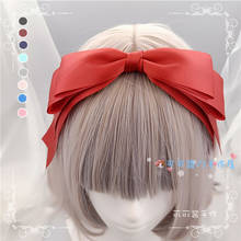 Lolita-Diadema con lazo KC de estilo japonés para niña, accesorios para el cabello, tocado Harajuku 2024 - compra barato