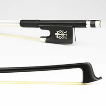 NEW 4/4 Size Advanced Black Carbon Fiber Violin Bow Strong Pernambuco Performance Ebony Frog Good Balance 2024 - buy cheap