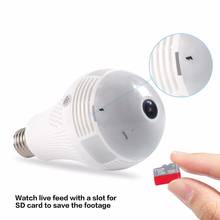 Wifi Panoramic Fisheye 360 degree Camera Wireless IP LED Light Bulb Mini Camera 1.3MP 3D VR 960P Security Bulb WIFI Camera CCTV 2024 - buy cheap